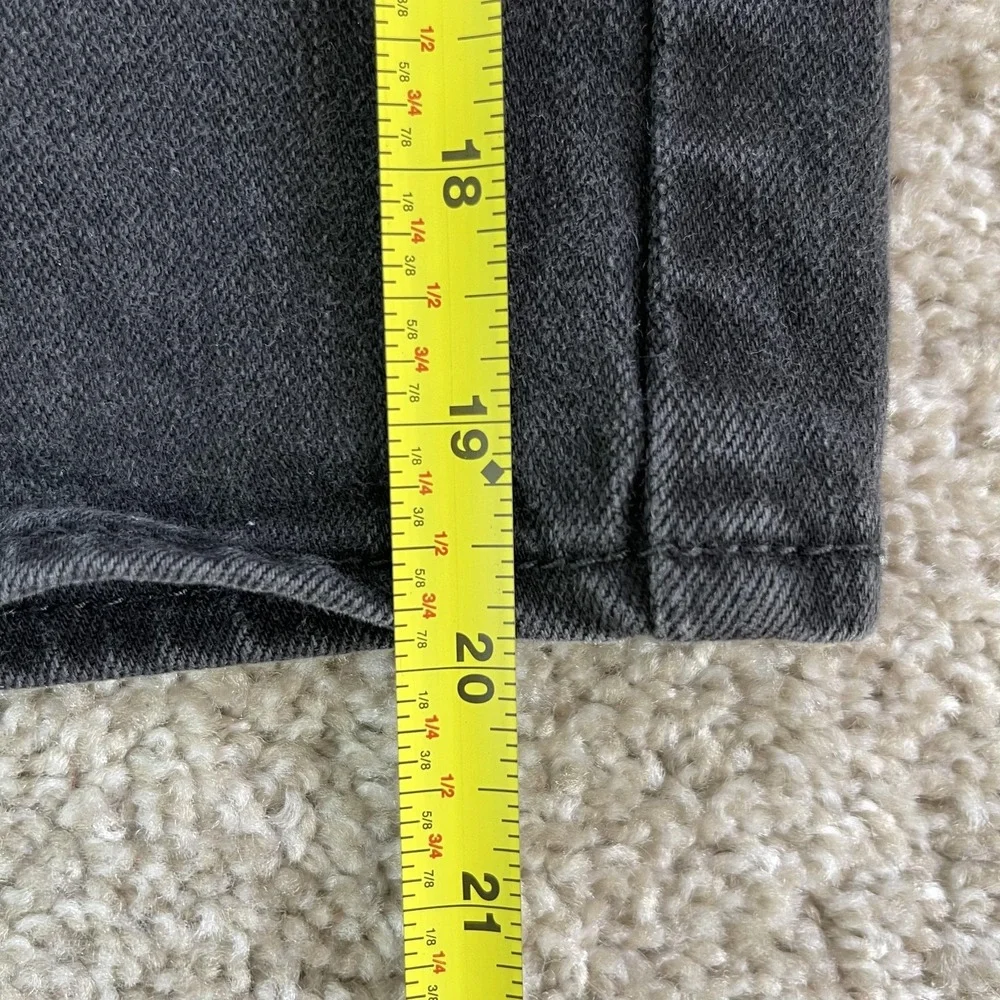 Levis 505 Denim Jorts Shorts Mens 32 Black Dark Wash 5 Pocket Casual Summer